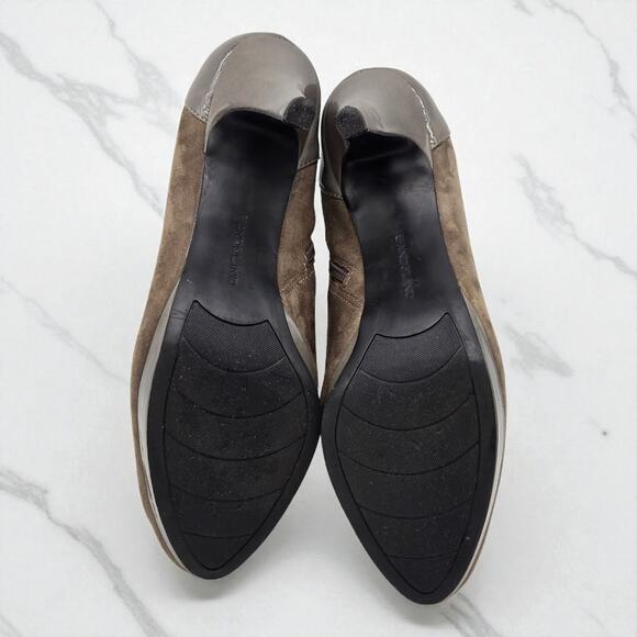 Bandolino Cardinal 11M "Gray" Suede Zippered Ankle Bootie Boots Shoes 3.5" heel - Picture 15 of 16